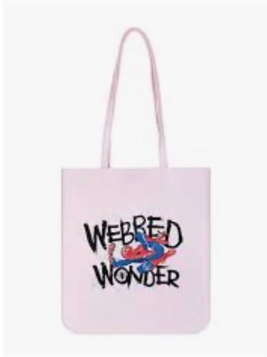 Marvel Handbags - Marvel – Shoulder Bag – Spider Man Pink Tote with Webbed Wonder Graphic